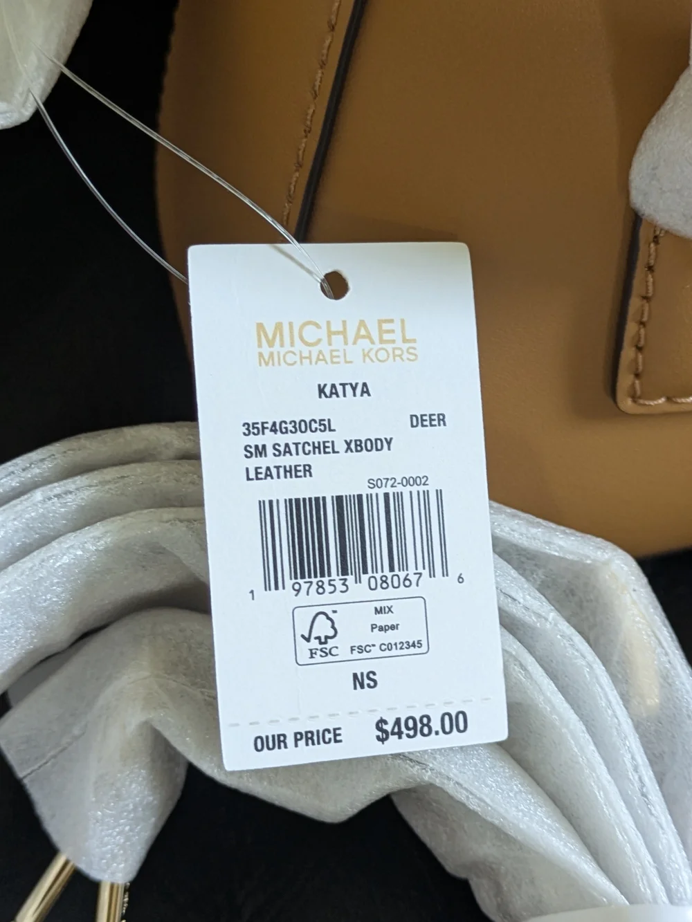 Michael Kors Katya Small Satchel Crossbody  Leather Top-Handle
